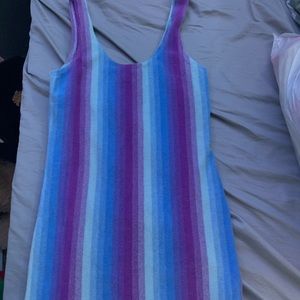 blue and purple summer dress.